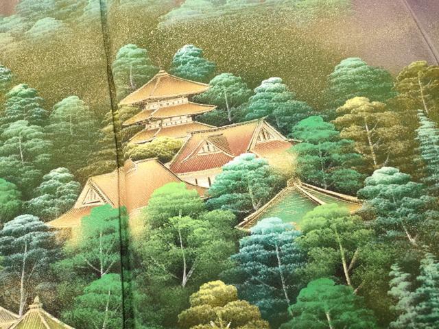 平和屋着物■豪華色留袖 作家物 手描き 風景文 暈し染め 金彩 正絹 逸品 AABI5890fw