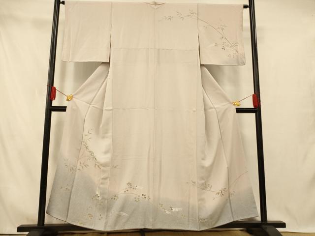 平和屋着物■訪問着 枝花文 暈し染め 正絹 逸品 AABI5897fw