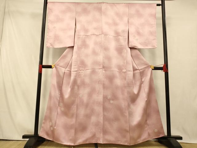 平和屋着物■訪問着 中国三大刺繍 相良刺繍 霞舞花文 暈し染め 正絹 逸品 AABI5903fw