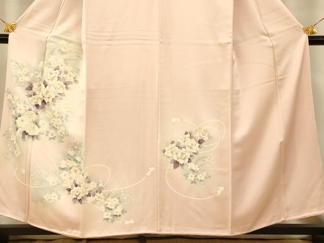 平和屋着物■訪問着 草花紐文 暈し染め 正絹 逸品 未使用 AABI5906fw