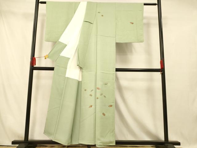 平和屋着物■訪問着 刺繍 地紙松竹梅 金糸 金彩 正絹 逸品 AABI5907fw