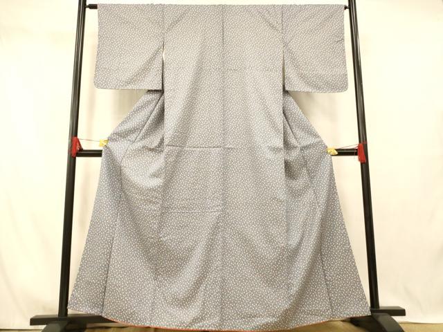 平和屋着物■上質な小紋 舞花文 正絹 逸品 AABI5910fw