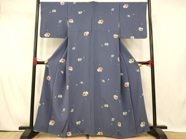 平和屋着物■上質な小紋 番傘花文 金彩 正絹 逸品 AABI5915fw