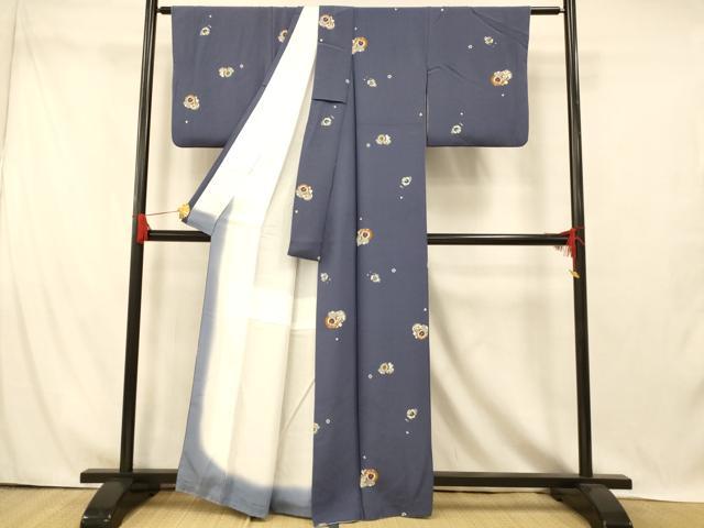 平和屋着物■上質な小紋 番傘花文 金彩 正絹 逸品 AABI5915fw