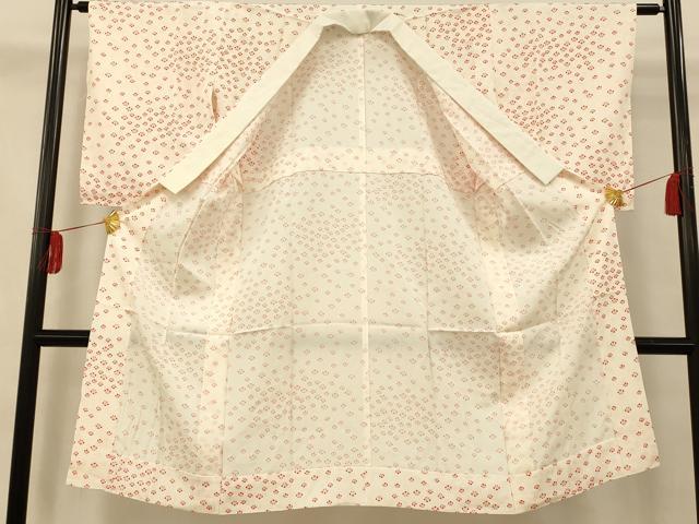 平和屋着物■長襦袢 無双仕立て 舞梅文 正絹 逸品 AABI5916fw