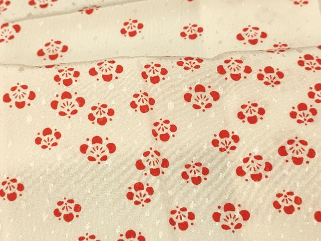 平和屋着物■長襦袢 無双仕立て 舞梅文 正絹 逸品 AABI5916fw