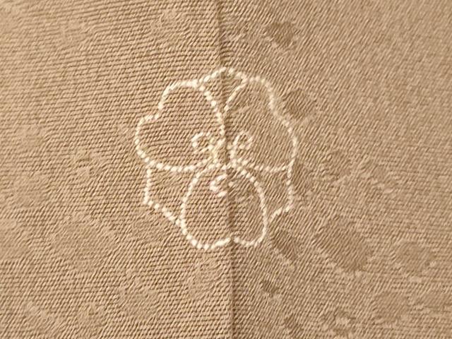 平和屋着物■訪問着 手描き 刺繍 草花文 正絹 逸品 AABI5917fw