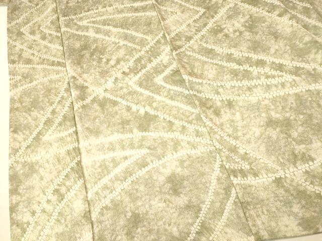 平和屋着物■上質な小紋 絞り 舞花霞文 暈し染め 正絹 逸品 AABI5925fw