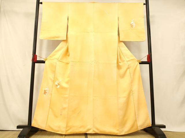 平和屋着物■訪問着 刺繍 仕覆花文 暈し染め 正絹 逸品 AABI5940fw