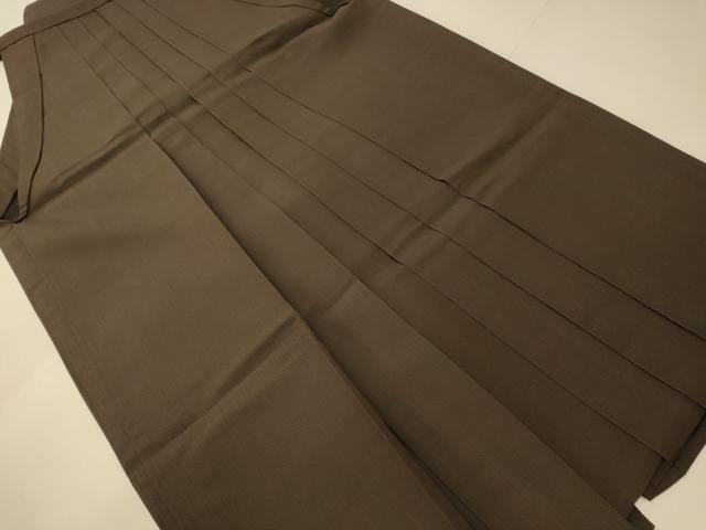 平和屋着物●男性 行灯袴 縞 涅色 正絹 逸品 AABI5942fw