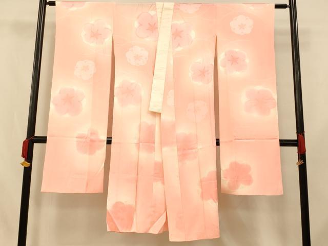 平和屋着物■振袖用長襦袢 梅霞文 暈し染め 正絹 逸品 AABI5952fw