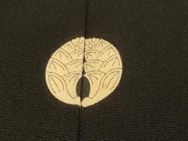 平和屋着物■豪華黒留袖 友禅 作家物 手描き 童子松竹梅文 暈し染め 金彩 金通し地 正絹 逸品 AABI5981fw
