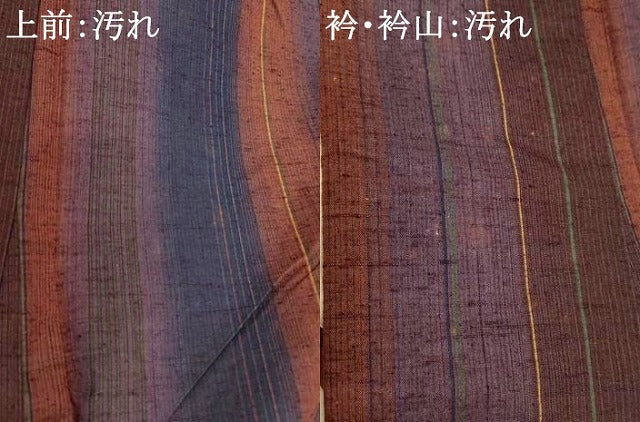 平和屋着物■上質な紬 間道 正絹 逸品 AABI6039fw