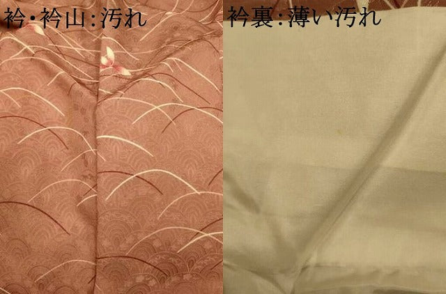 平和屋着物■訪問着 芝花文 正絹 逸品 AABI6047fw