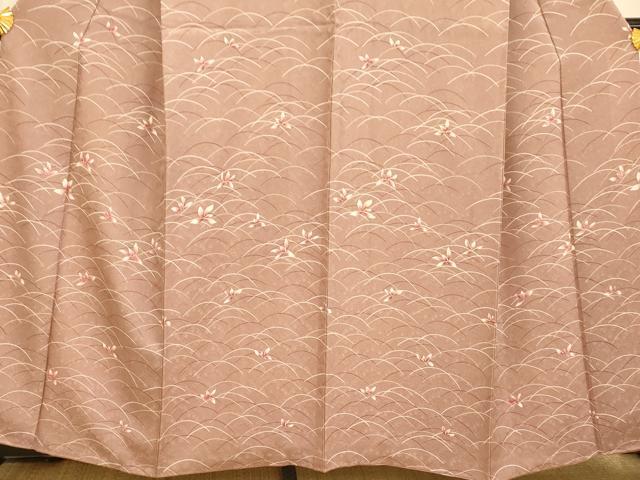 平和屋着物■訪問着 芝花文 正絹 逸品 AABI6047fw