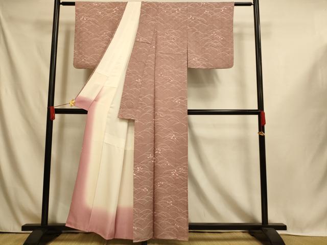 平和屋着物■訪問着 芝花文 正絹 逸品 AABI6047fw