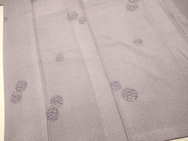 平和屋着物■江戸小紋 雪輪松竹梅文 正絹 逸品 AABI6061fw