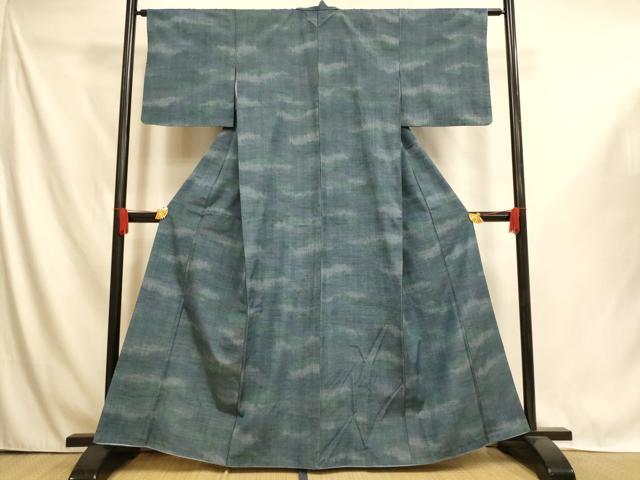 平和屋着物■上質な紬 霞文 正絹 逸品 AABI6063fw