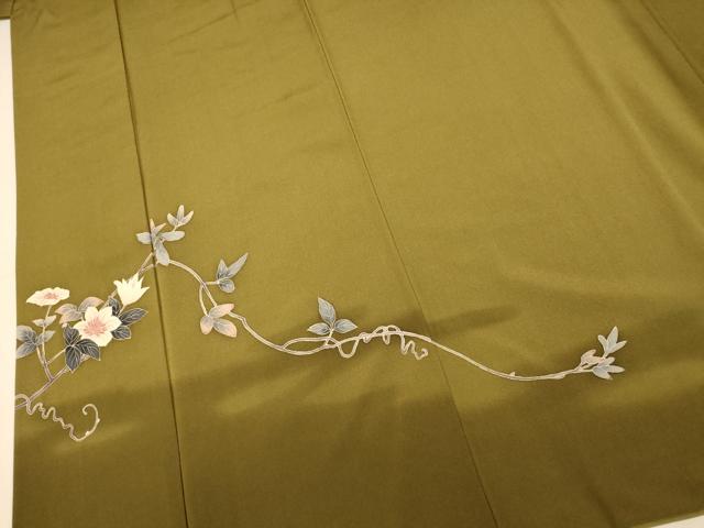 平和屋着物■訪問着 作家物 枝花文 暈し染め 正絹 逸品 AABI6066fw