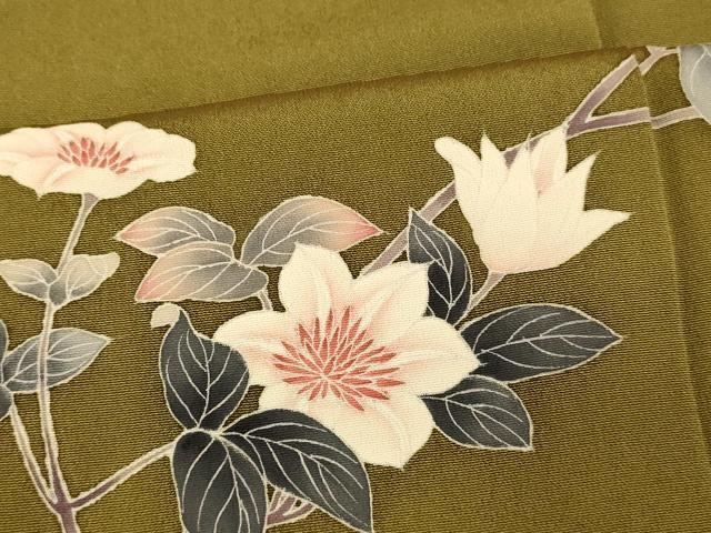 平和屋着物■訪問着 作家物 枝花文 暈し染め 正絹 逸品 AABI6066fw