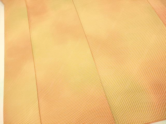 平和屋着物■お召 霞鹿の子文 正絹 逸品 AABI6075fw
