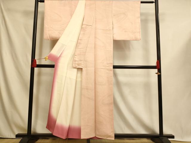 平和屋着物■上質な小紋 光琳水 暈し染め 正絹 逸品 AABI6079fw
