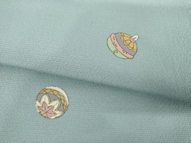 平和屋着物●上質な小紋 鈴 毬 正絹 逸品 AABI6081cs