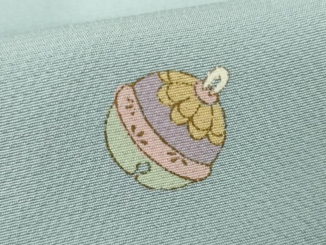平和屋着物●上質な小紋 鈴 毬 正絹 逸品 AABI6081cs