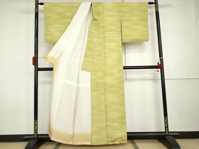 平和屋着物●虹色創家 本郷大田子 小紋 霞文 暈し染め 正絹 逸品 AABI6088cs