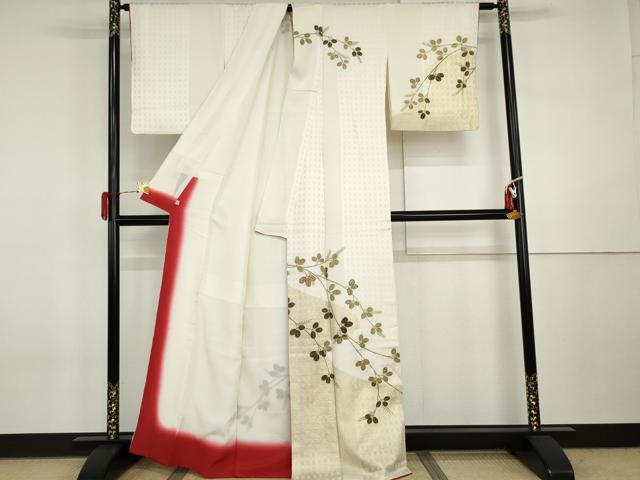 平和屋着物●訪問着 刺繍 萩 金彩 鈴乃屋扱い 正絹 逸品 AABI6090cs