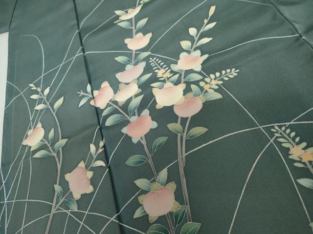 平和屋着物●訪問着 友禅 作家物 橘 正絹 逸品 AABI6095cs