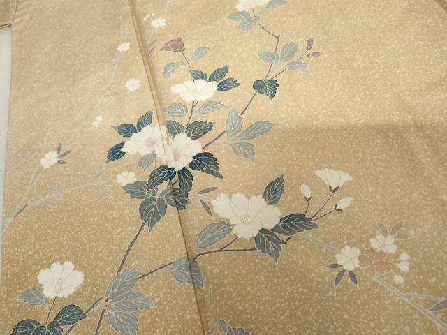 平和屋着物●訪問着 友禅 作家物 枝花文 暈し染め 正絹 逸品 AABI6122cs