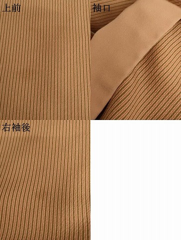平和屋着物●上質な小紋 縞 正絹 逸品 AABI6128cs