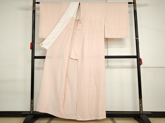 平和屋着物▽上質な色無地 単衣 虹色 正絹 逸品 AABI6197cs