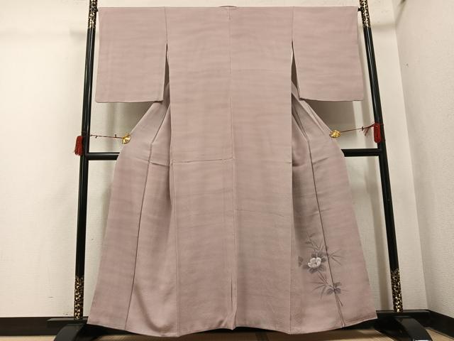 平和屋着物●上質な小紋 霞文 暈し染め 正絹 逸品 AABI6201ph