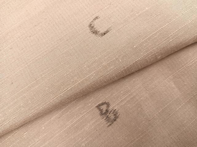 平和屋着物●上質な紬 アルファベット 正絹 逸品 AABI6212ph