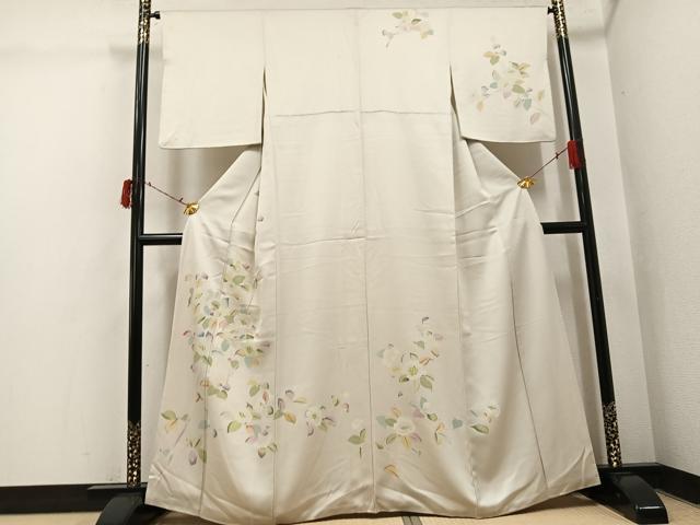 平和屋着物●訪問着 枝花文 正絹 逸品 AABI6226ph