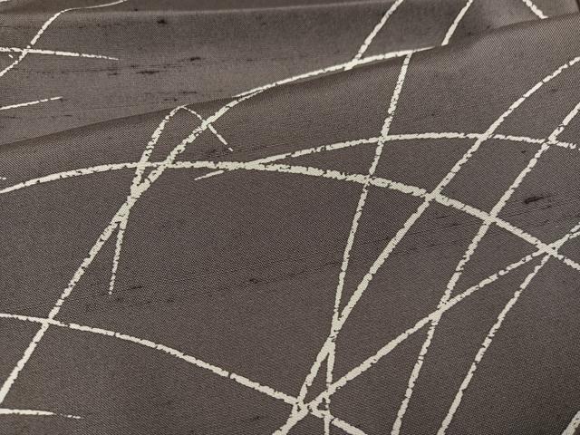 平和屋着物●訪問着 紬地 駒刺繍 ろうけつ染め 露芝文 正絹 逸品 AABI6227ph