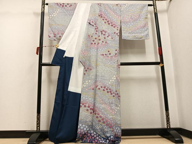 平和屋着物●訪問着 花尽くし 暈し染め 洗える着物 未使用 AABI6236ph