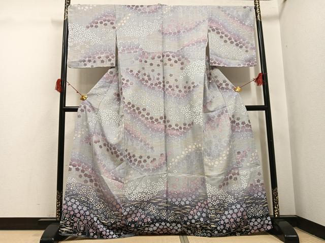 平和屋着物●訪問着 花尽くし 暈し染め 洗える着物 未使用 AABI6238ph