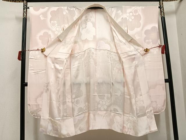 平和屋着物●振袖用長襦袢 無双仕立て 梅地紋 暈し染め 正絹 逸品 AABI6241ph