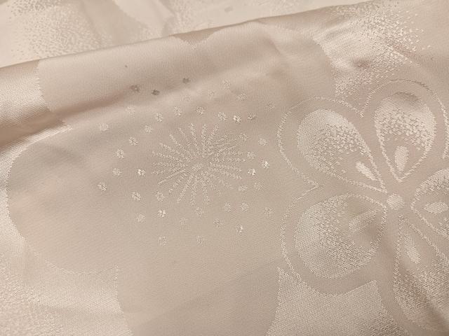 平和屋着物●振袖用長襦袢 無双仕立て 梅地紋 暈し染め 正絹 逸品 AABI6241ph