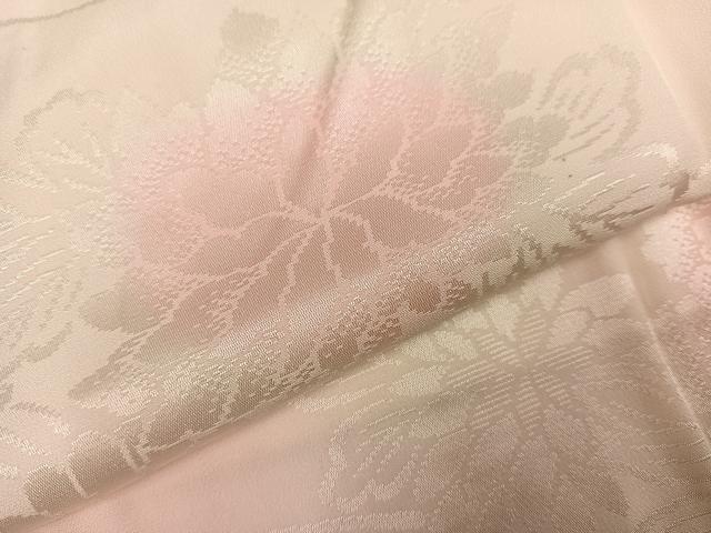 平和屋着物●振袖用長襦袢 袷 草花地紋 暈し染め 正絹 逸品 AABI6251ph