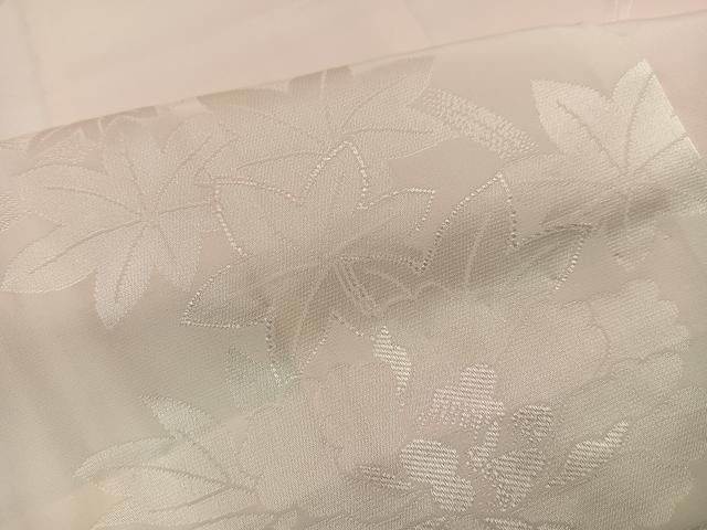 平和屋着物●振袖用長襦袢 無双仕立て 花地紋 半衿刺繍 正絹 逸品 未使用 AABI6256ph