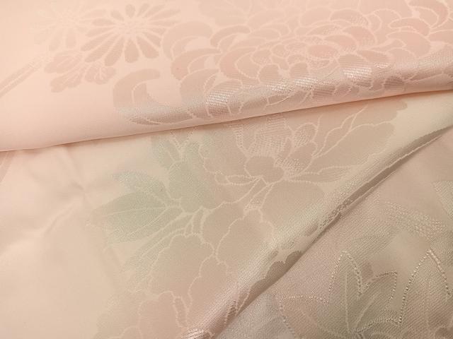 平和屋着物●振袖用長襦袢 無双仕立て 花地紋 半衿刺繍 正絹 逸品 未使用 AABI6256ph