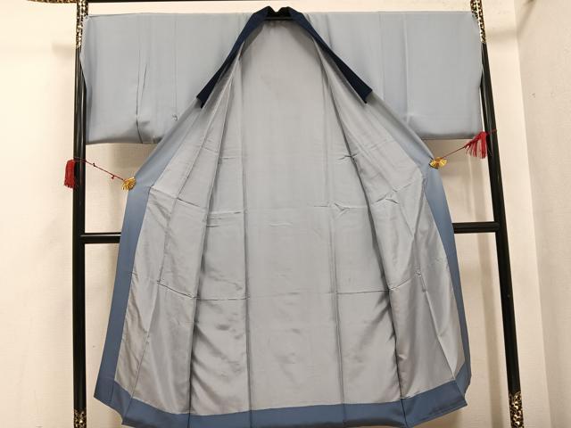 平和屋着物●男性 長襦袢 袷 鯉 暈し染め 正絹 逸品 AABI6260ph