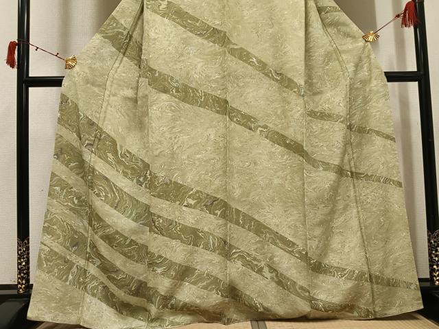 平和屋着物●訪問着 墨流し文様 正絹 逸品 AABI6264ph