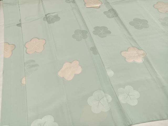 平和屋着物●長襦袢 無双仕立て 梅地紋 正絹 逸品 未使用 AABI6272ph