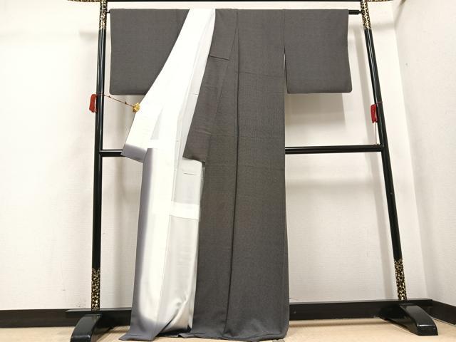 平和屋着物●江戸小紋 染士:西宮伊智郎 彫士:住田双光 角通し 正絹 逸品 AABI6279ph