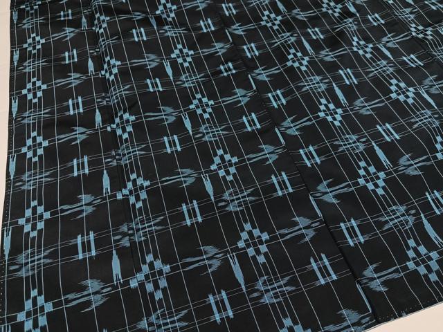 平和屋着物●上質な紬 琉球絣文様 正絹 逸品 AABI6293ph